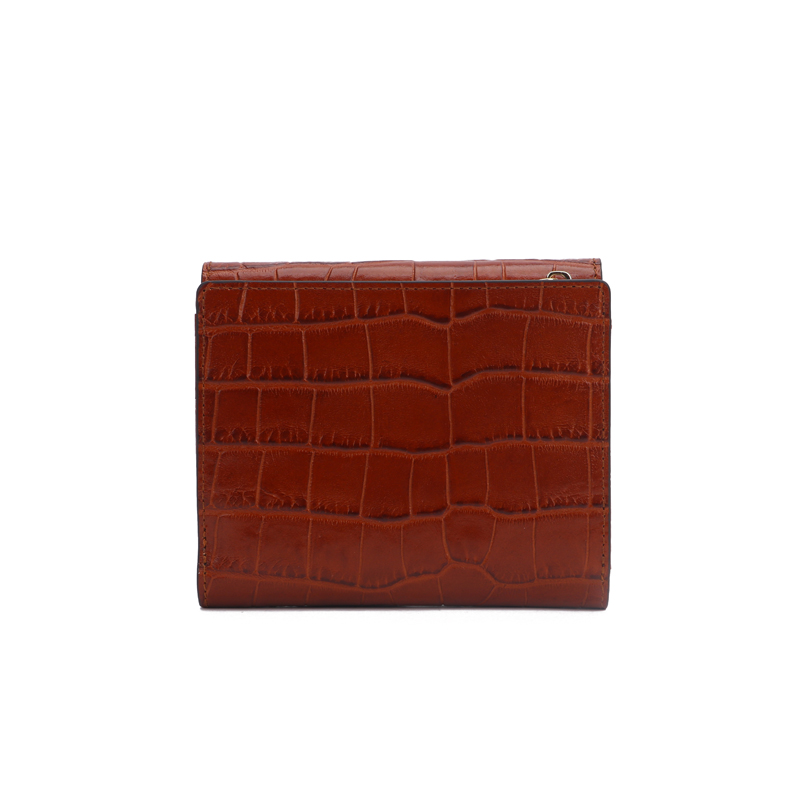 croc leather women wallet