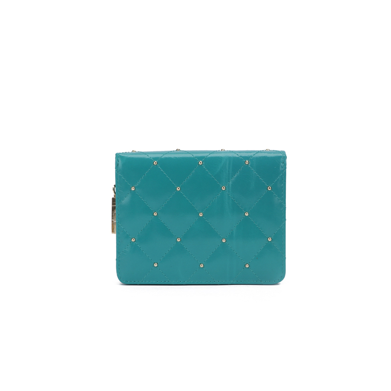 leather women wallet with studs