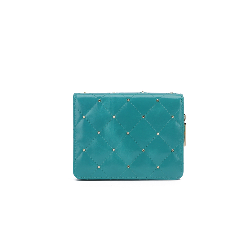 leather women wallet with studs